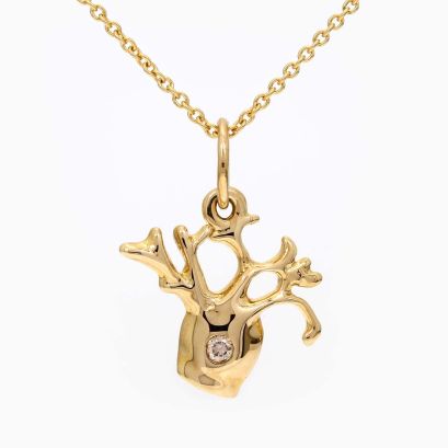 Baby Boab champagne diamond necklace