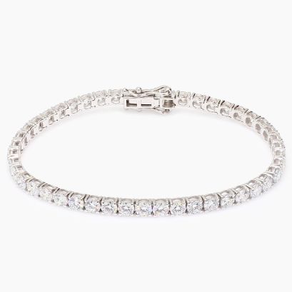 Lovelle 9 total carat white diamond tennis bracelet