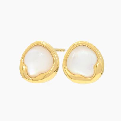 Cove white mother of pearl stud earrings