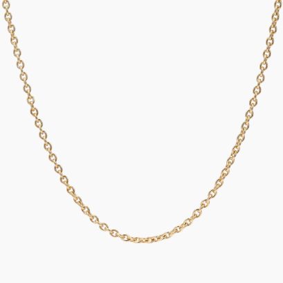 45cm 9 karat yellow gold trace chain