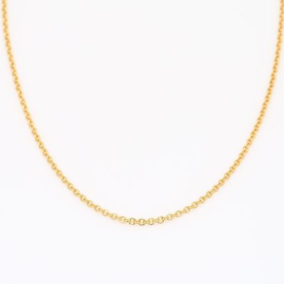 45cm 18 karat yellow gold trace chain