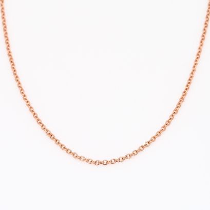 45cm 9 karat rose gold cable chain