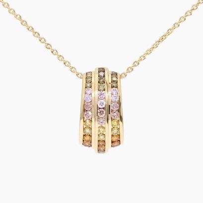 Valentina rainbow diamond necklace