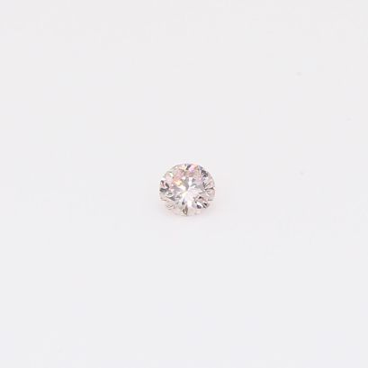 0.055 Carat round-cut FLP Argyle pink diamond