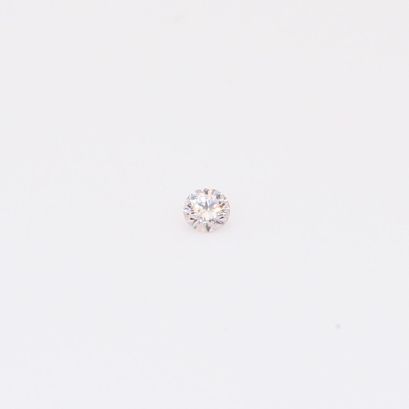0.025 Carat round-cut FLP Argyle pink diamond