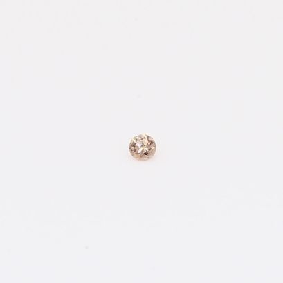 0.015 Carat round-cut Argyle intense pink champagne diamond