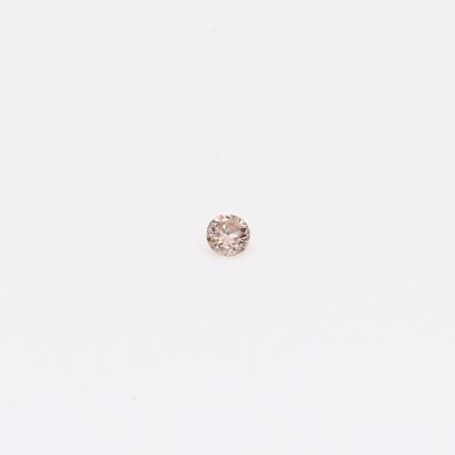 0.02 Carat round-cut Argyle intense pink champagne diamond
