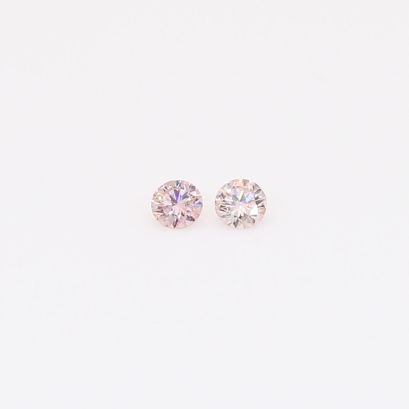 0.06 Total carat pair of FP Argyle pink diamonds