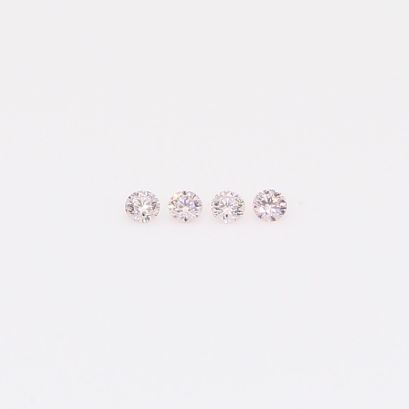 0.04 Total carat parcel of round-cut FLP Argyle pink diamonds