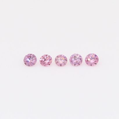 0.10 Total carat parcel of round-cut FIPP Argyle pink diamonds