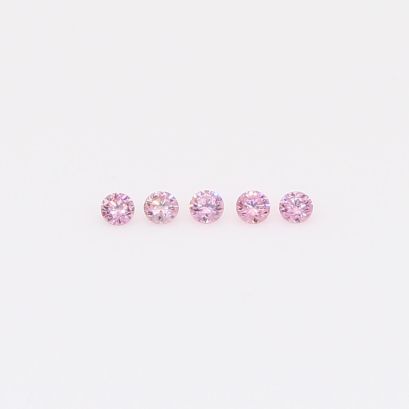 0.05 Total carat parcel of round-cut FIPP Argyle pink diamonds