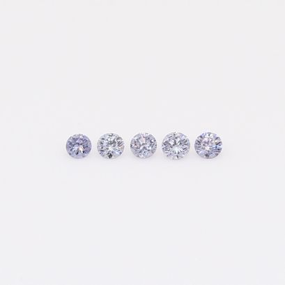 0.075 Total carat parcel of round-cut BL2 Argyle blue diamonds