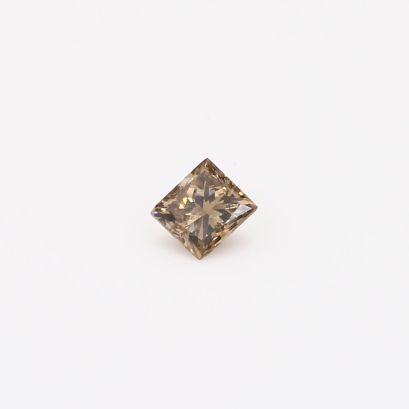 0.20 Carat princess-cut champagne diamond