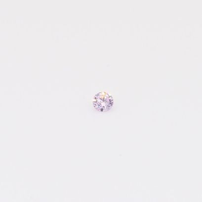0.02 Carat round-cut fancy purple diamond