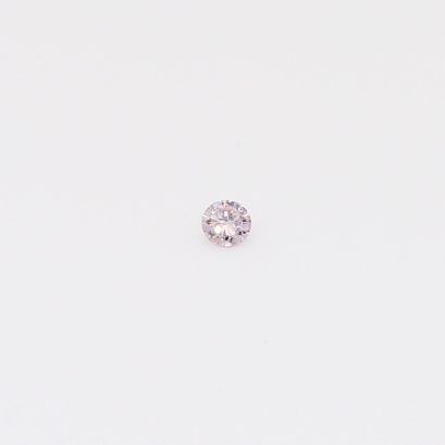 0.025 Carat round-cut fancy purple diamond