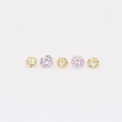 0.11 Total carat parcel of fancy apricot and FLP Argyle pink diamonds