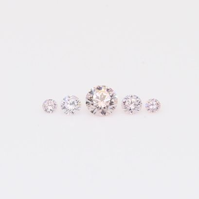 0.14 total carat parcel of round-cut FLP Argyle pink diamonds