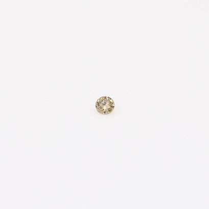 0.015 Carat round-cut champagne diamond