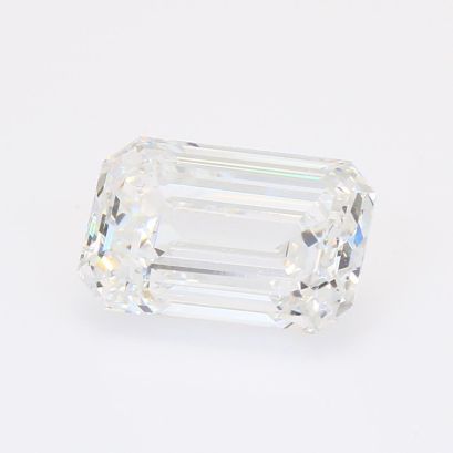 3.38 Carat emerald-cut white lab-grown IGI-certified diamond