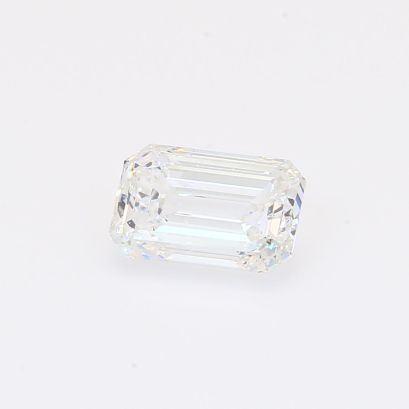 1.29 Carat emerald-cut white lab-grown IGI-certified diamond