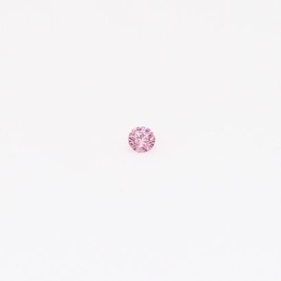 0.015 Carat round-cut FIPP Argyle pink diamond