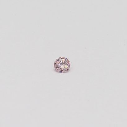 0.035 Carat round-cut FPP Argyle pink diamond