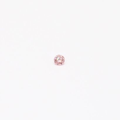 0.015 Carat round-cut FIP Argyle pink diamond