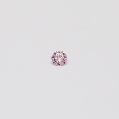 0.04 Carat round-cut FPP Argyle pink diamond