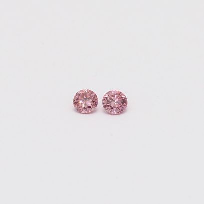 0.08 Total carat pair of round-cut 4P Argyle pink diamonds