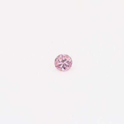 0.055 Carat round-cut FPP Argyle pink diamond