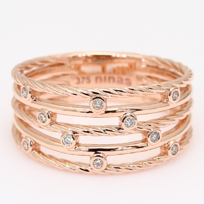 Corvus white diamond dress ring