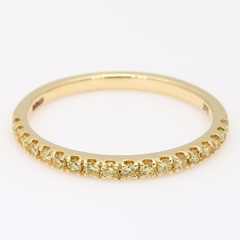 Montage yellow diamond stackable ring