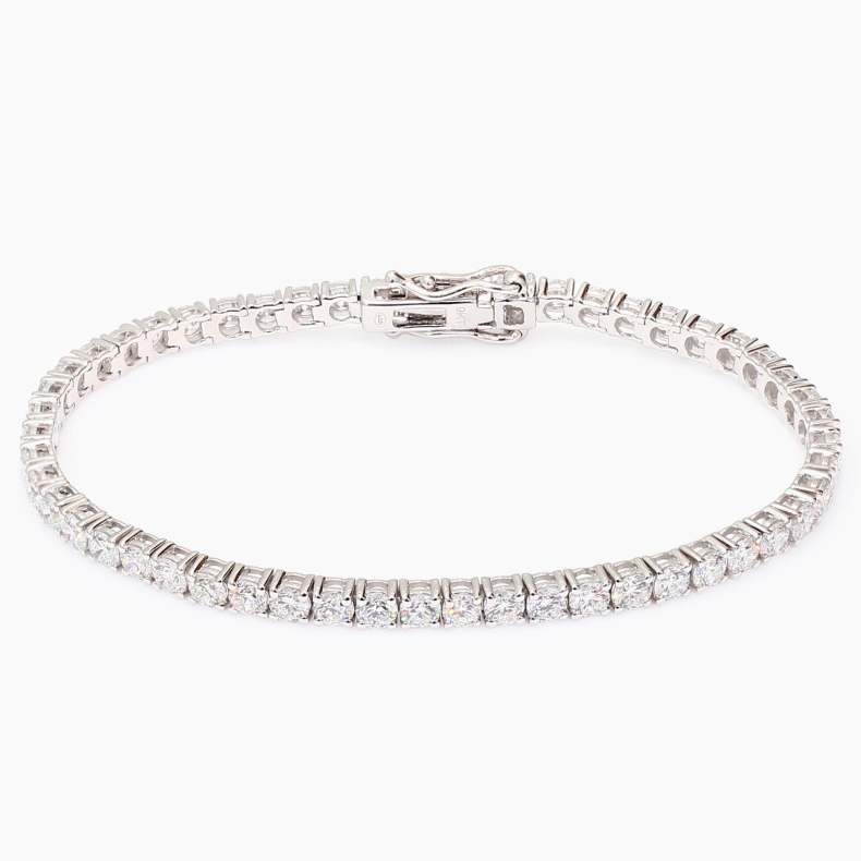 Lovelle 7 total carat white diamond tennis bracelet