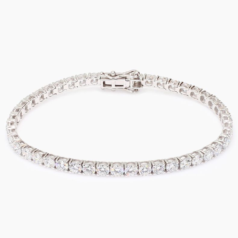 Lovelle 9 total carat white diamond tennis bracelet