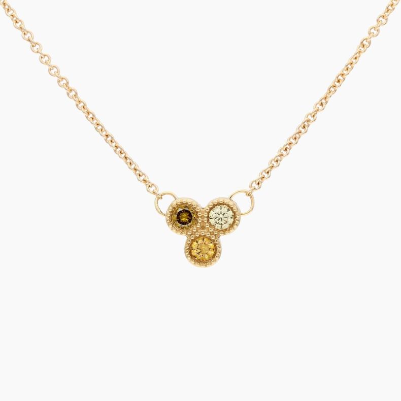 Astral rainbow diamond necklace