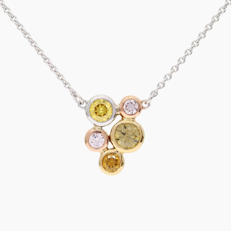 Chromelle rainbow diamond necklace