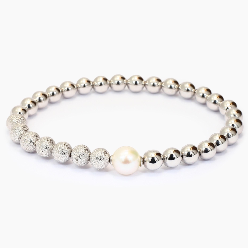 NXT Yellabinna quandong and white pearl bracelet