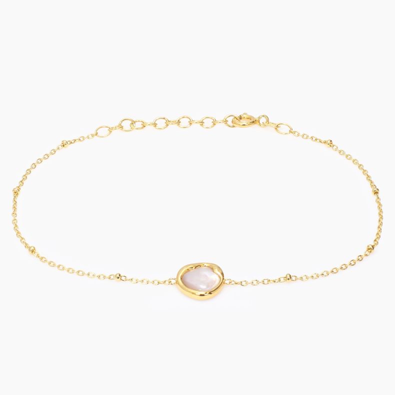 Cove white South Sea oyster pearl shell bracelet