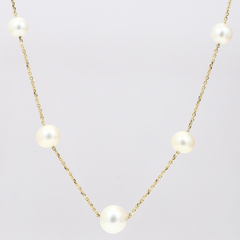 Haiti white freshwater pearl necklace