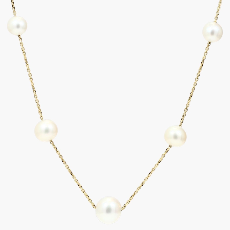 Haiti white freshwater pearl necklace