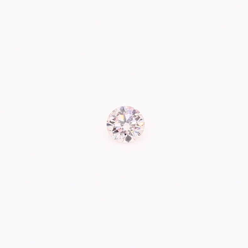 0.07 Carat round-cut FP Argyle pink diamond