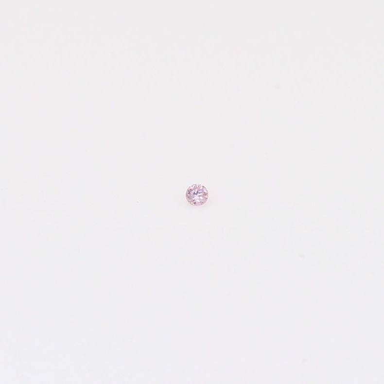 0.01 Carat round-cut FPP Argyle pink diamond