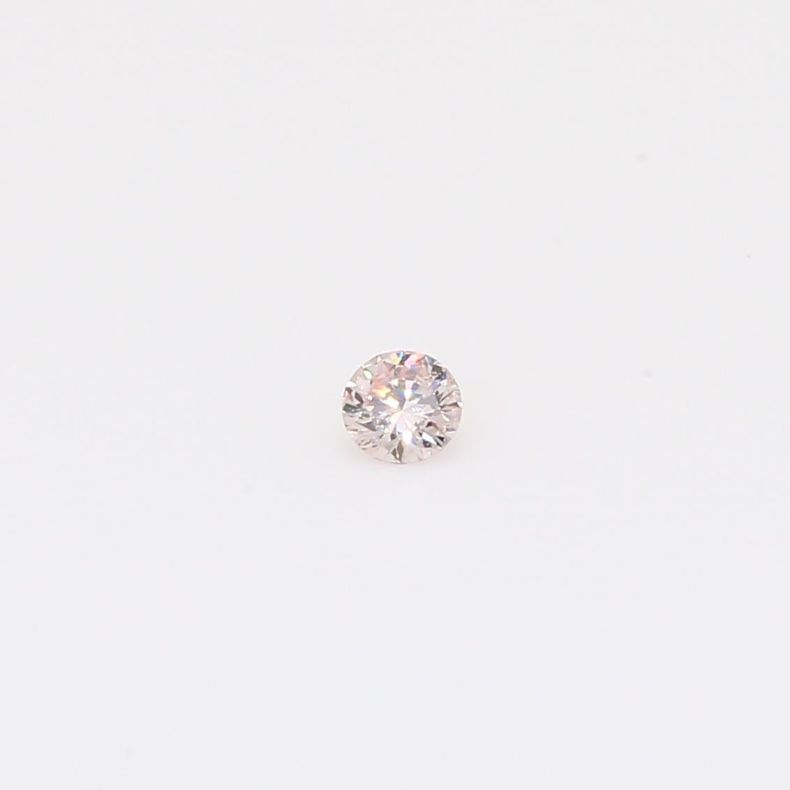 0.055 Carat round-cut FLP Argyle pink diamond