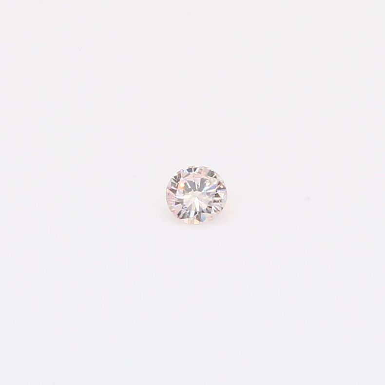0.065 carat round-cut FLP  Argyle pink diamond