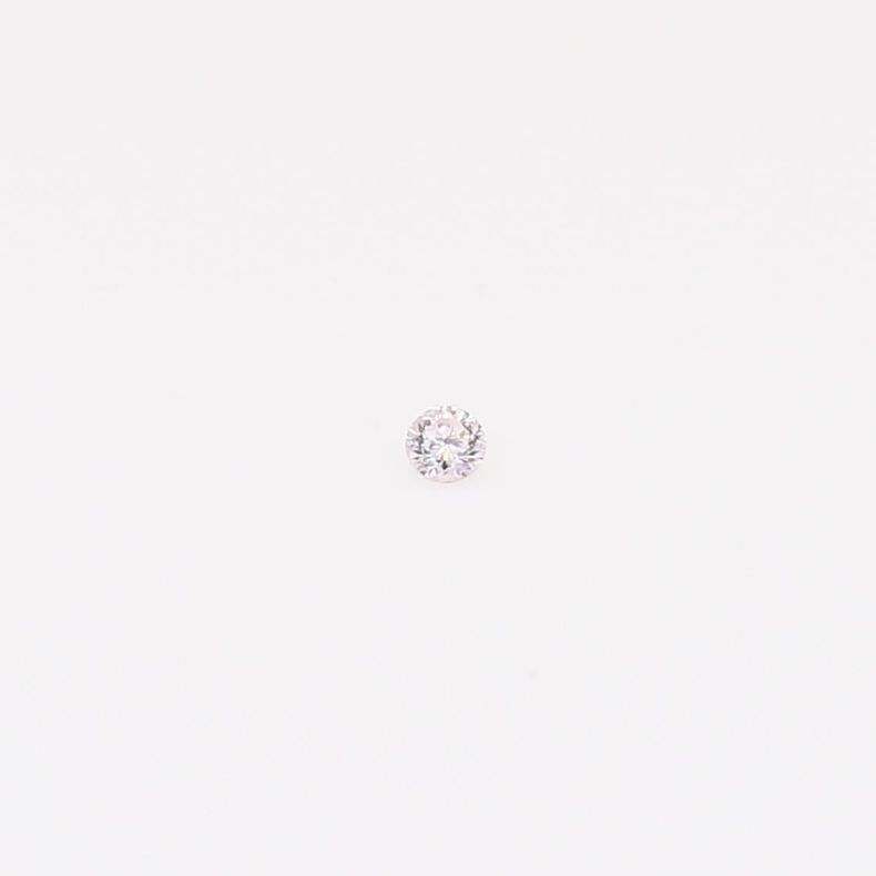 0.015 Carat round-cut FP Argyle pink diamond