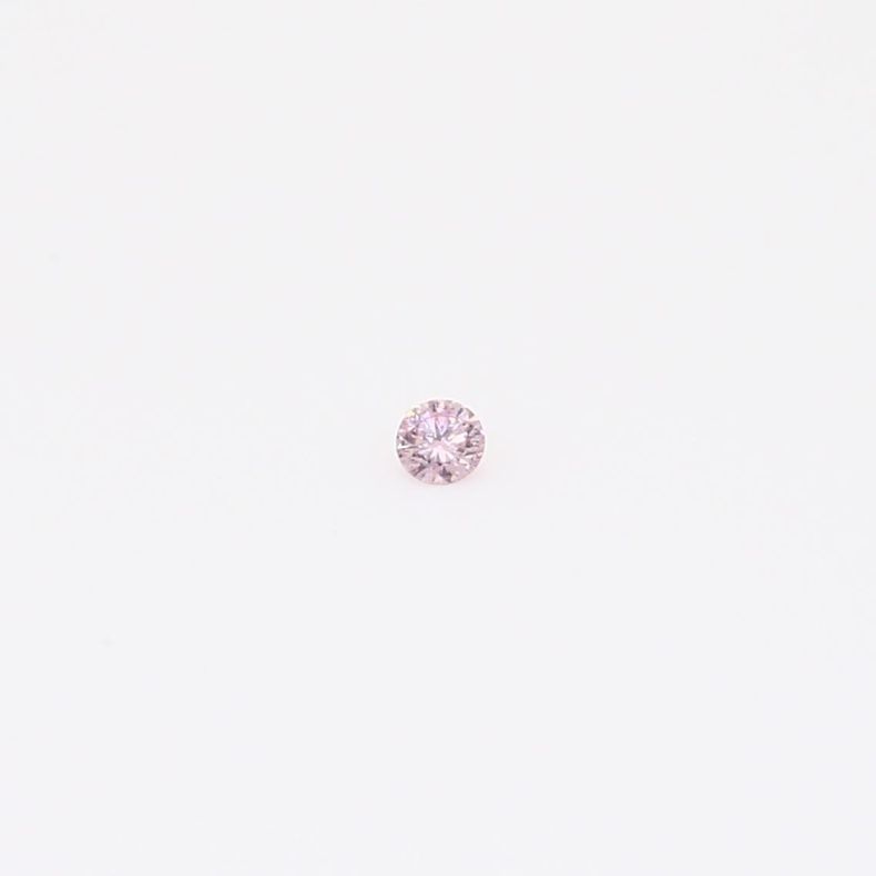 0.015 Carat round-cut FPP Argyle pink diamond