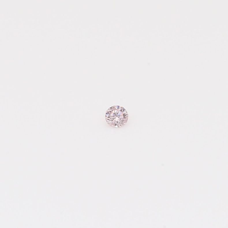 0.02 Carat round-cut FP Argyle pink diamond