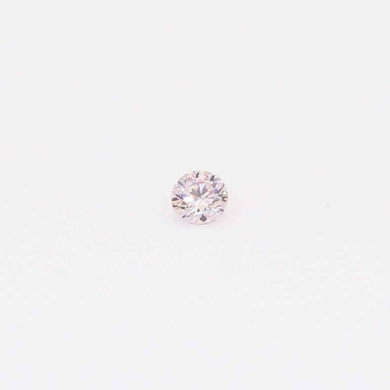 0.055 carat round-cut FLP Argyle pink diamond