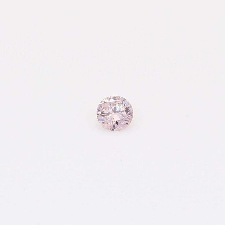 0.075 Carat round-cut FLP Argyle pink diamond