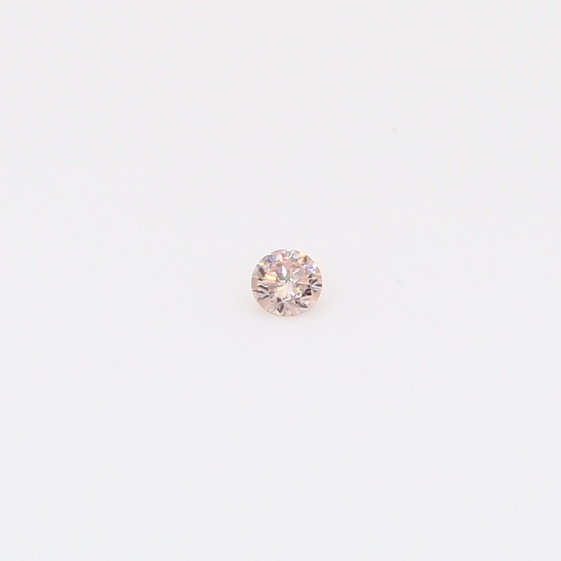 0.035 Carat round-cut Argyle intense pink champagne diamond